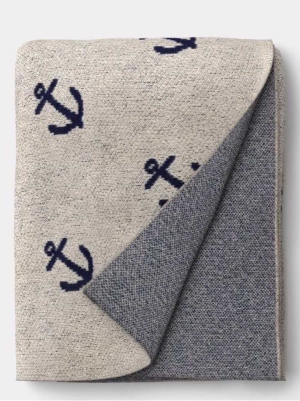 ROOM ESSENTIALS NWT Anchor Throw Blanket
Ivory/Blue